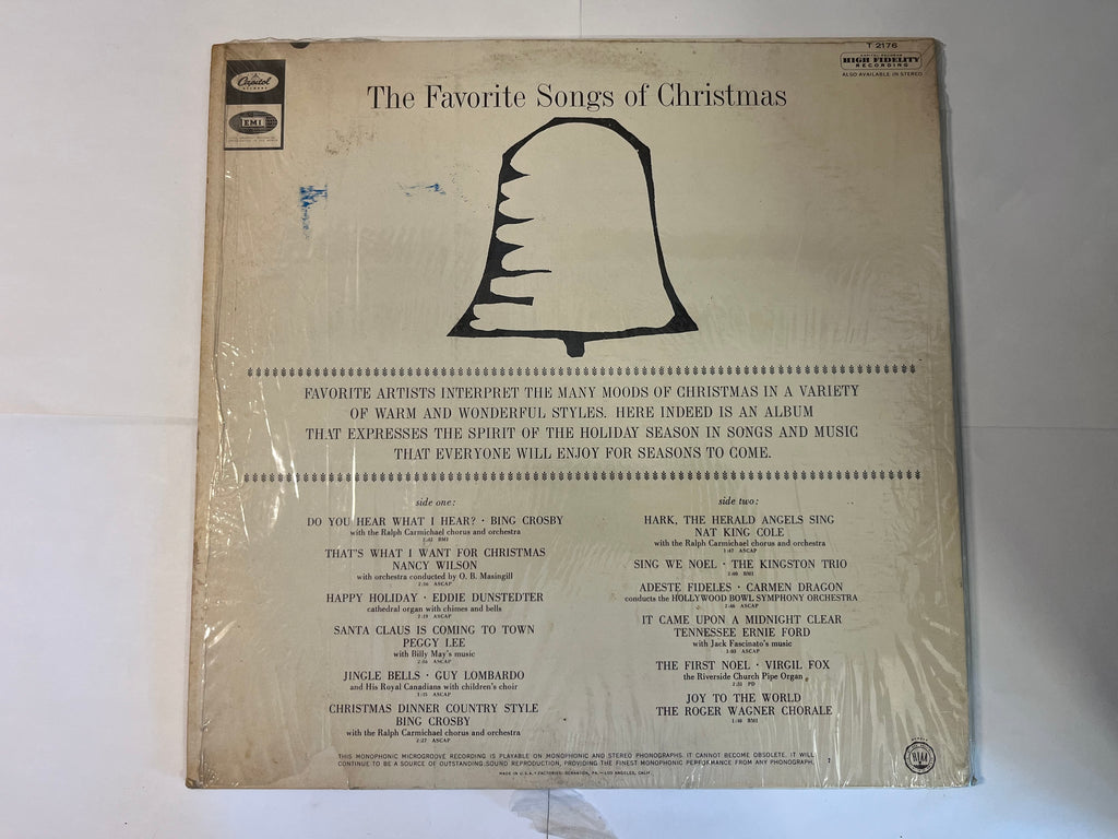 The Favorite Songs Of Christmas (1964) - Various T-2176