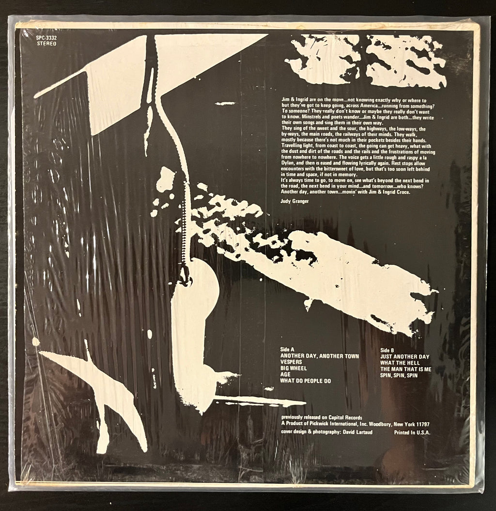 Another Day, Another Town (1974) - Jim & Ingrid Croce SPC 3332