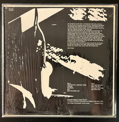 Another Day, Another Town (1974) - Jim & Ingrid Croce SPC 3332