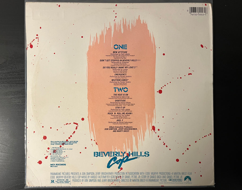Music From The Motion Picture Soundtrack Beverly Hills Cop (1984) - Various MCA-6143