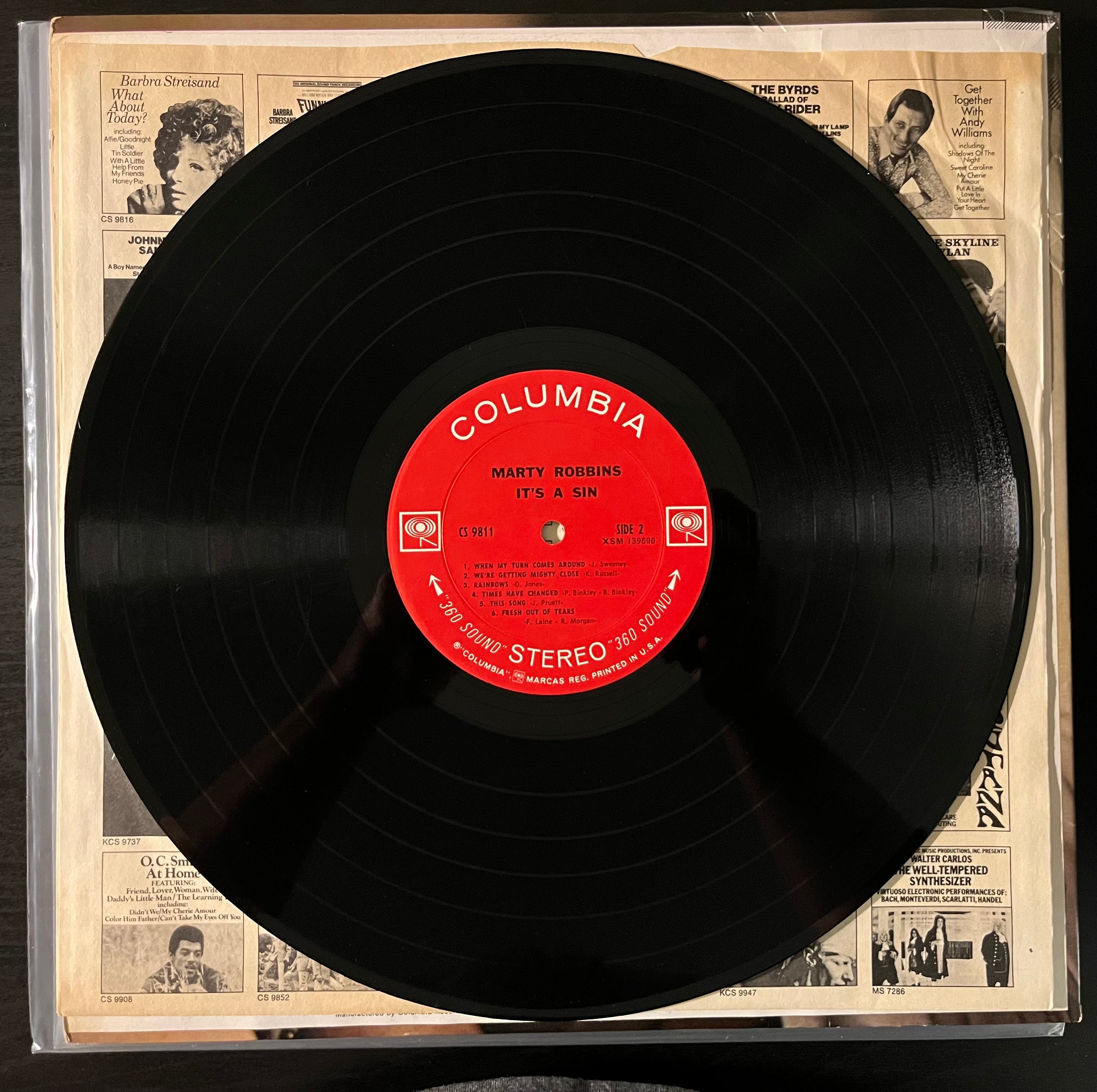 It's A Sin (1969)  - Marty Robbins CS9811