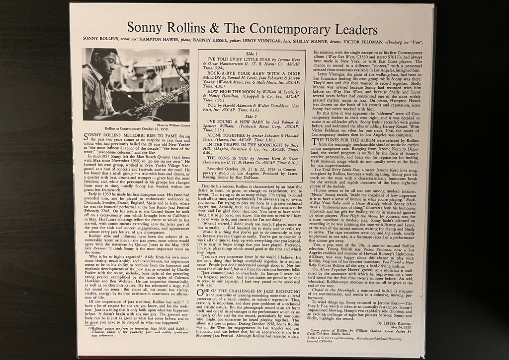 Sonny Rollins and The Contemporary Leaders (2025) - Sonny Rollins CR00434