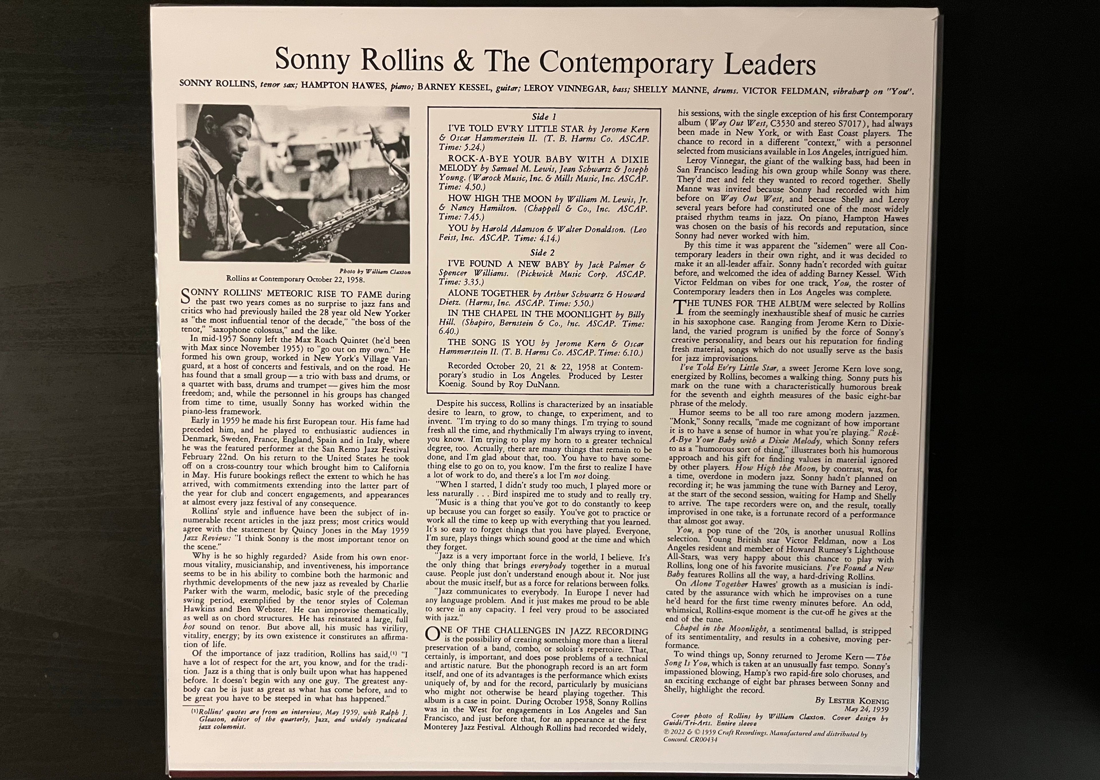 Sonny Rollins and The Contemporary Leaders (2025) - Sonny Rollins CR00434
