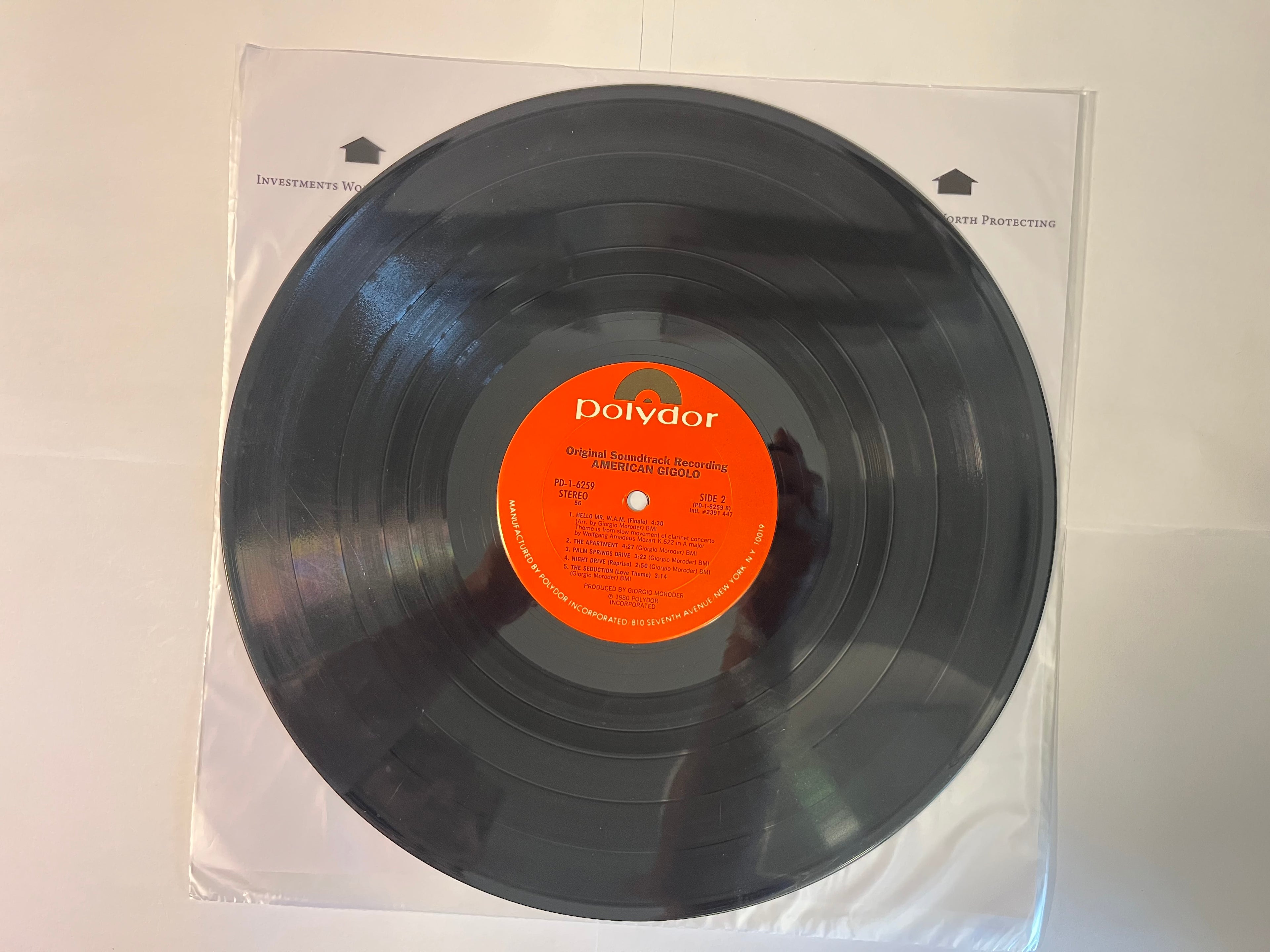 American Gigolo (Original Soundtrack Recording) (1980) - Giorgio Moroder PD-1-6259