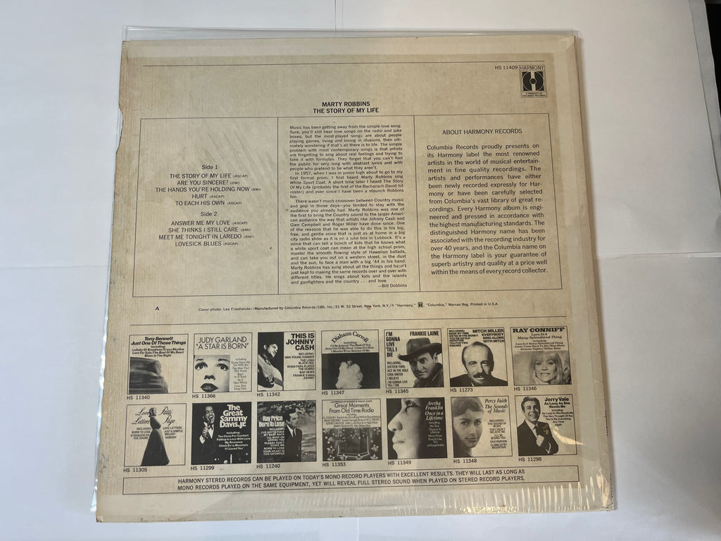 The Story Of My Life (1970) - Marty Robbins HS 11409