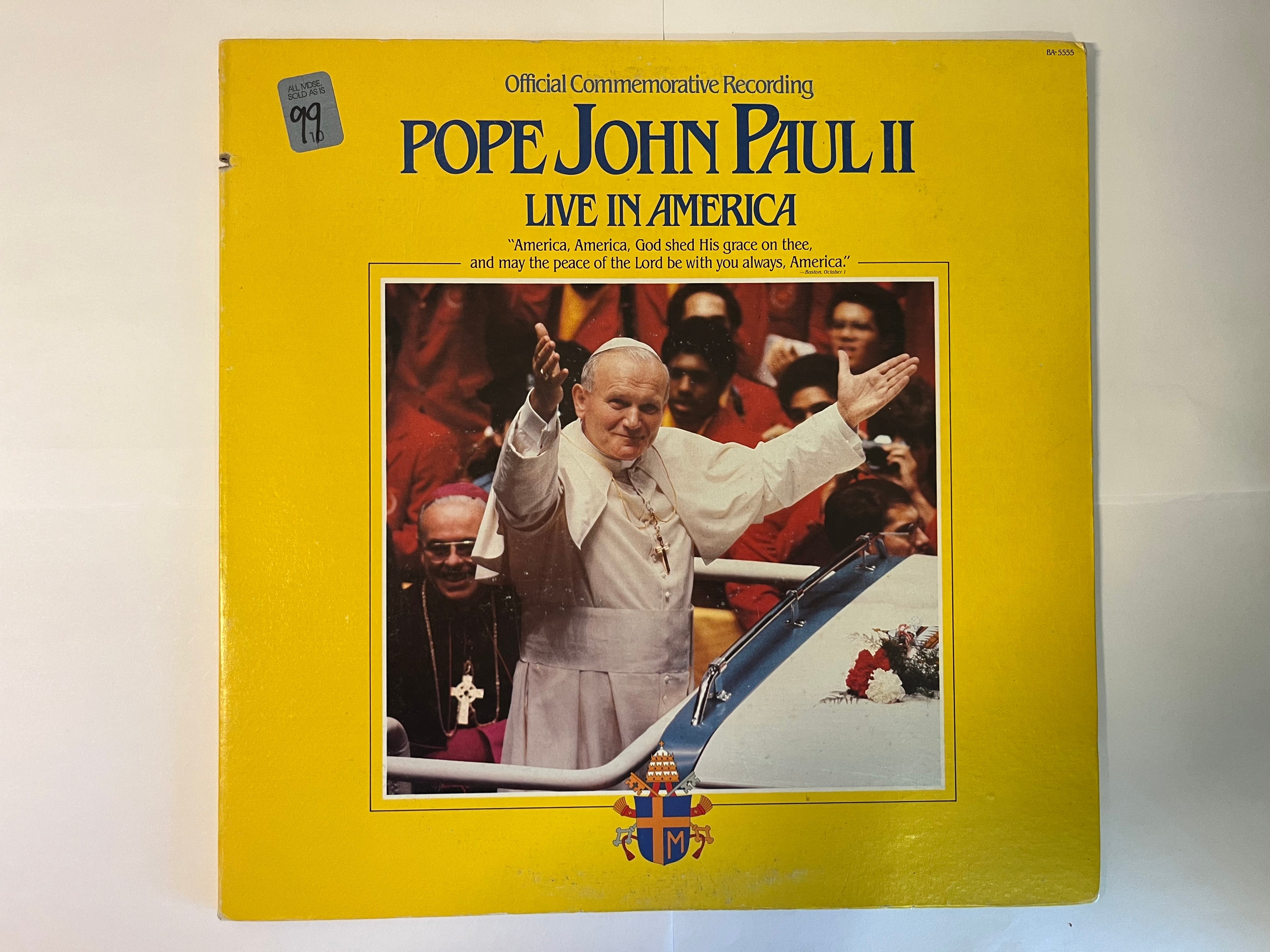 Live In America (1979) - Pope John Paul II BA-5555