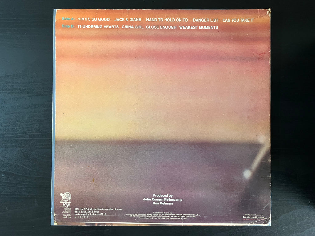 American Fool (1982) - John Cougar RVL-7501
