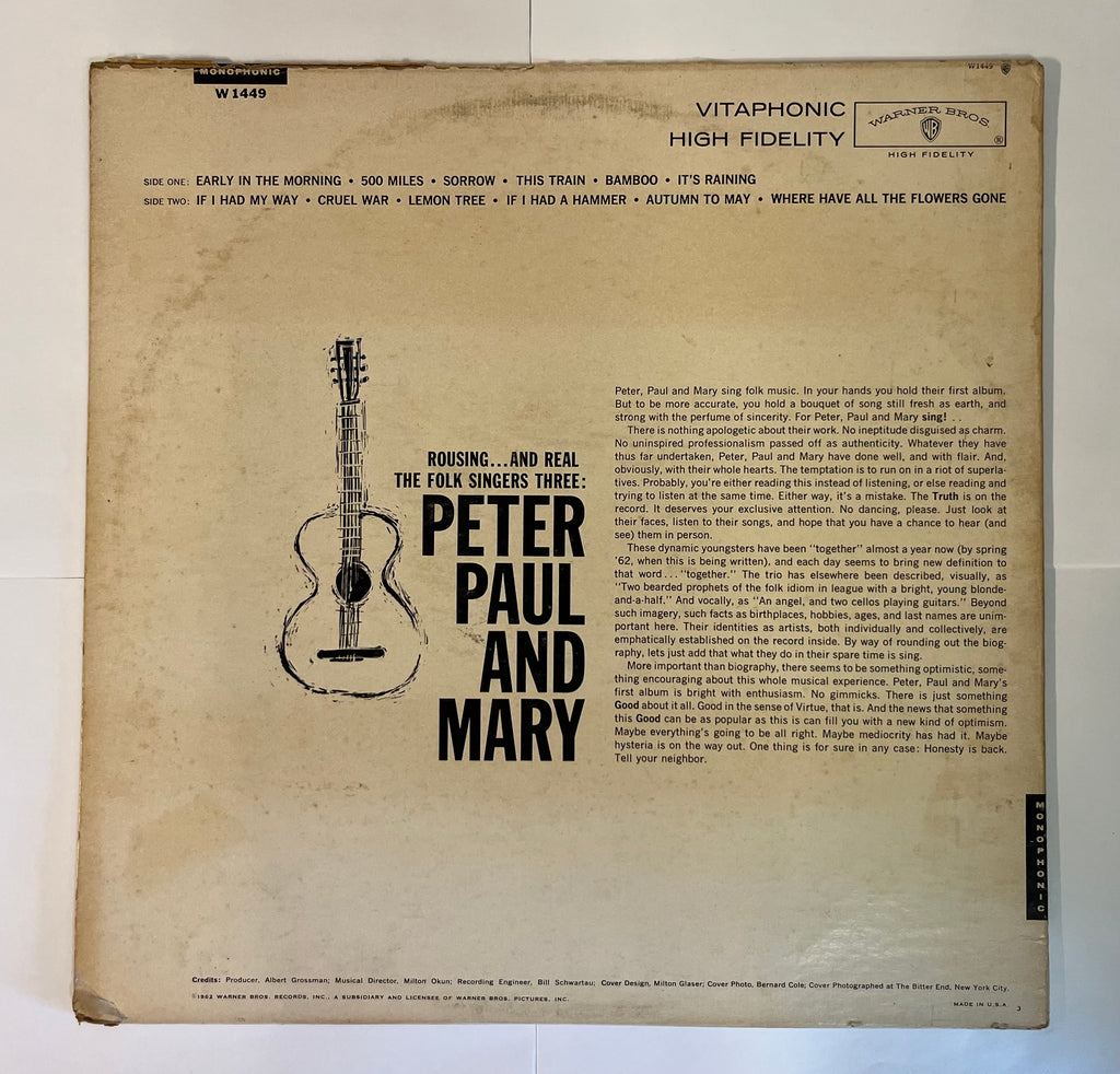 Peter, Paul And Mary (1962) - Peter, Paul And Mary W 1449