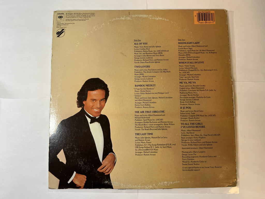 1100 Bel Air Place (1984) - Julio Iglesias QC 39157