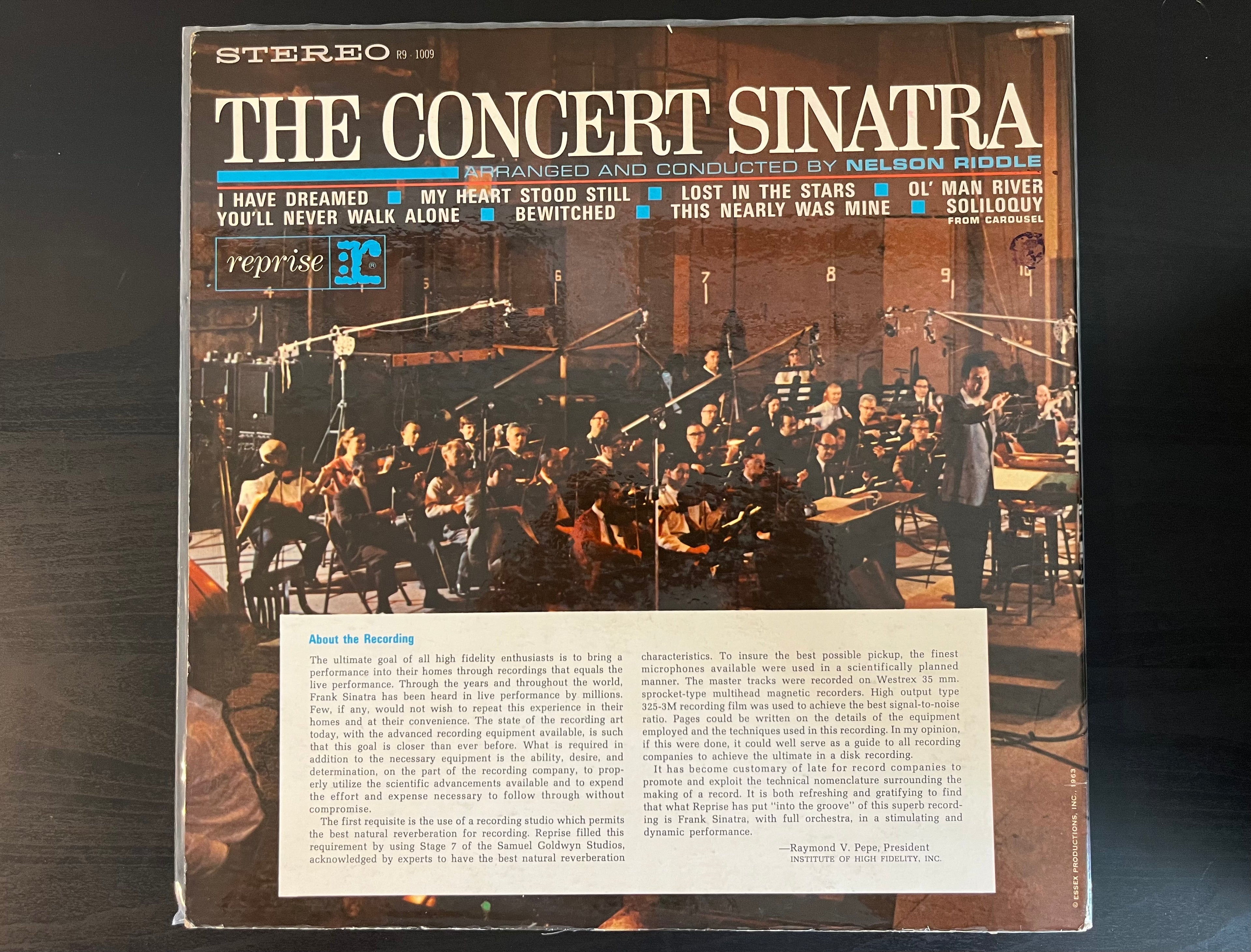 The Concert Sinatra (1963) - Frank Sinatra R9-1009