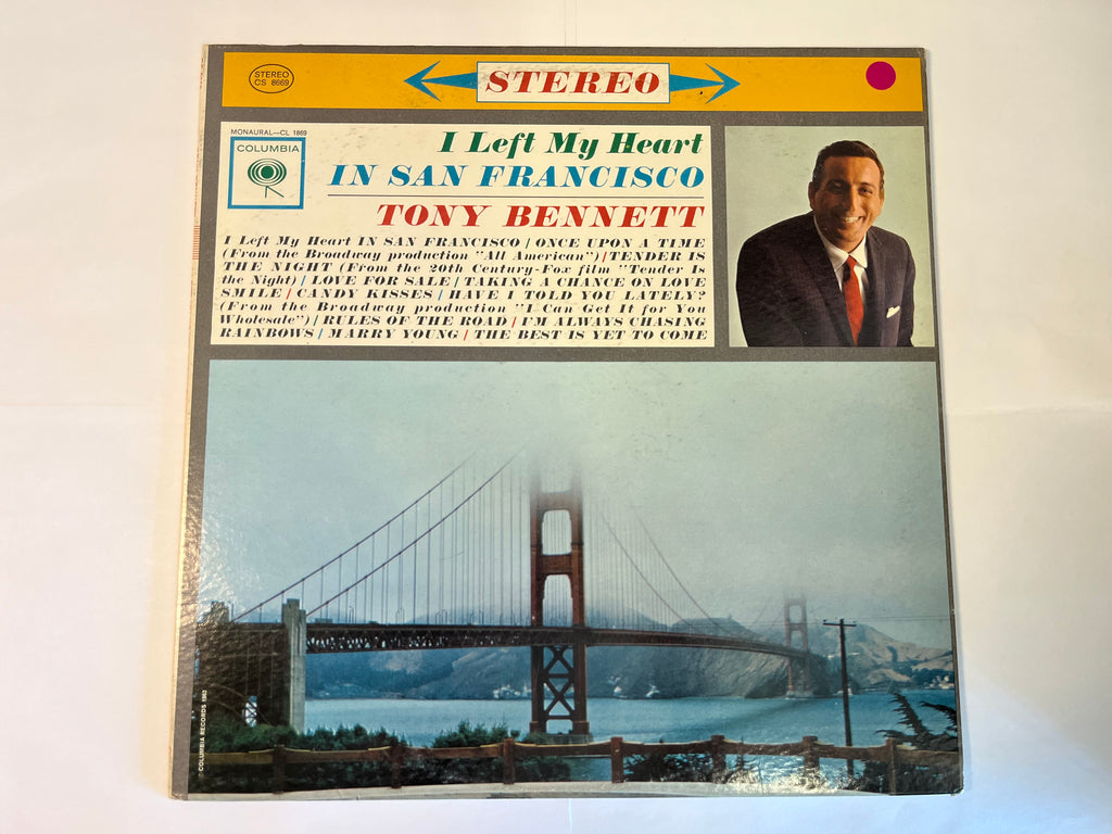 I Left My Heart In San Francisco (1962) - Tony Bennett CS 8669