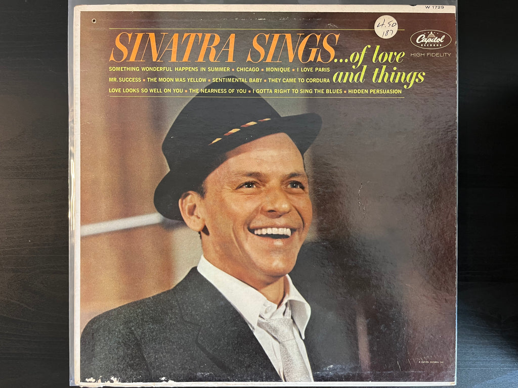 Sinatra Sings...Of Love And Things (1962) - Frank Sinatra W 1729, W-1729