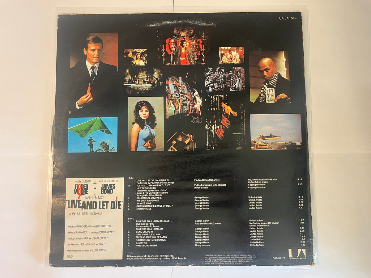 Live And Let Die (Original Motion Picture Soundtrack) (1973) - Various UA-LA 100 G