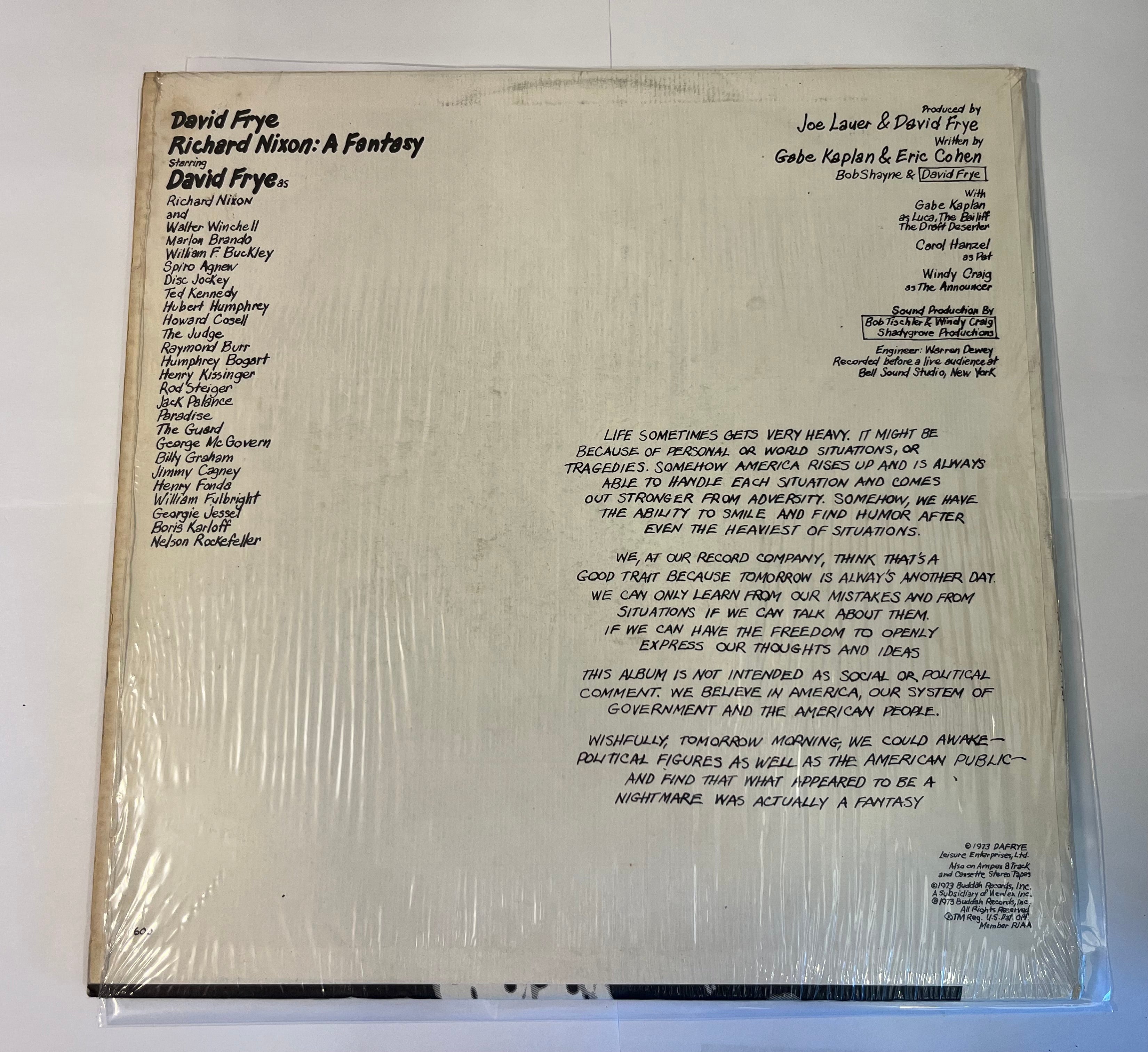 Richard Nixon: A Fantasy (1973) - David Frye 1600