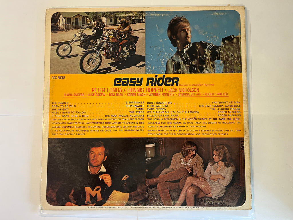 Easy Rider (Music From The Soundtrack) (1971) - Various DSX 50063, DSX-50063