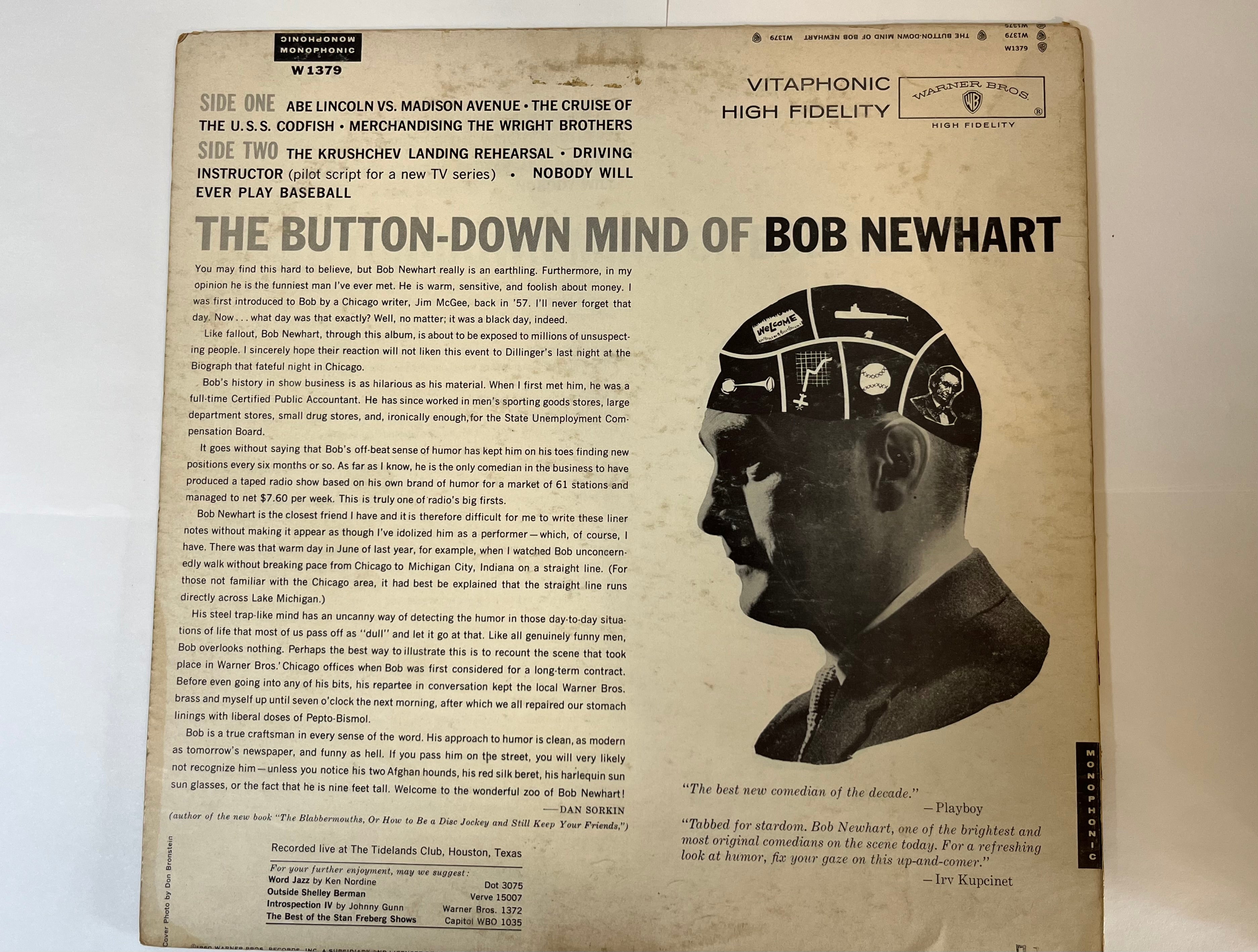 The Button-Down Mind Of Bob Newhart (1960) - Bob Newhart W1379