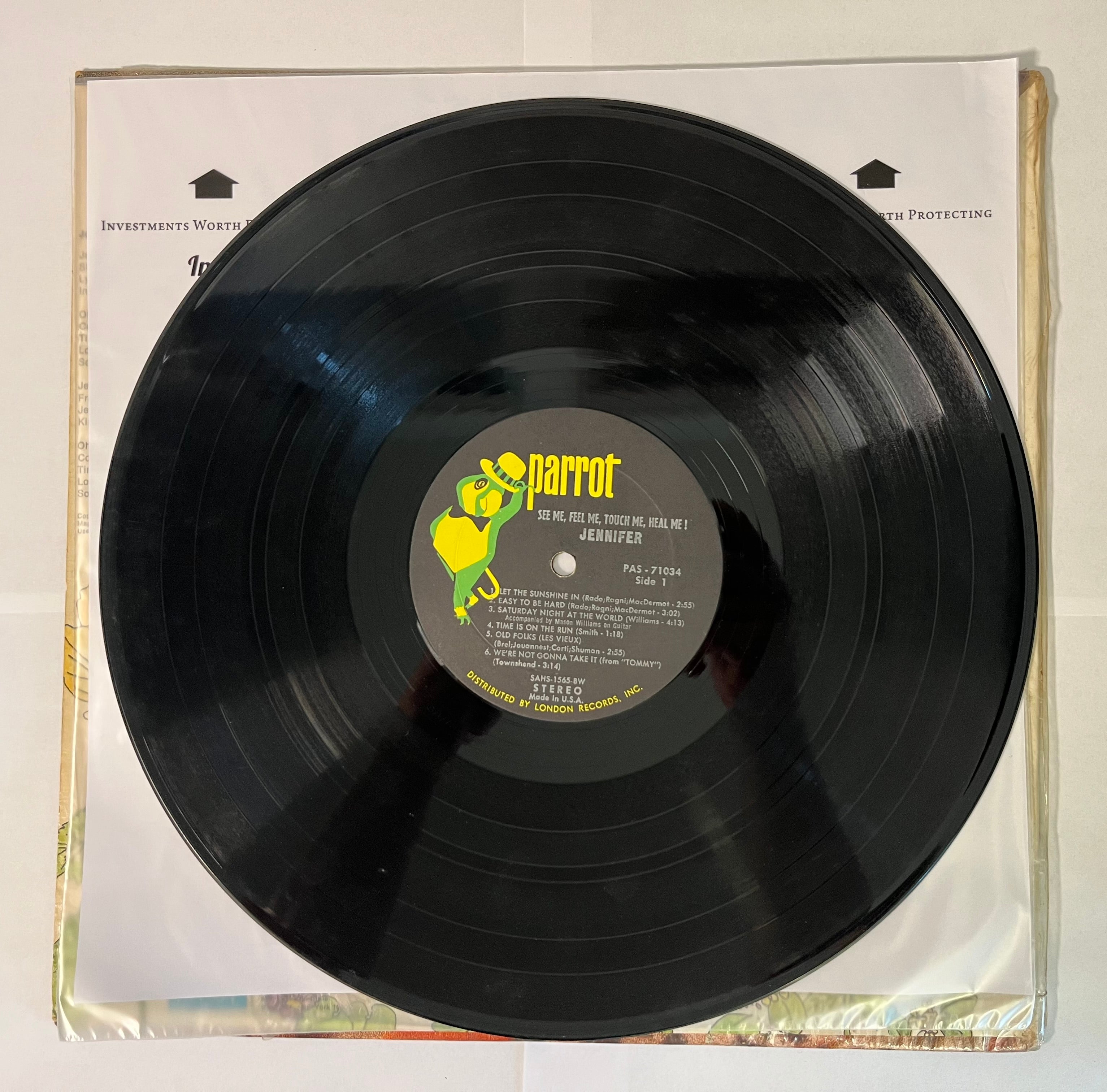 See Me, Feel Me, Touch Me, Heal Me! (1969) - Jennifer Warnes PAS 71034