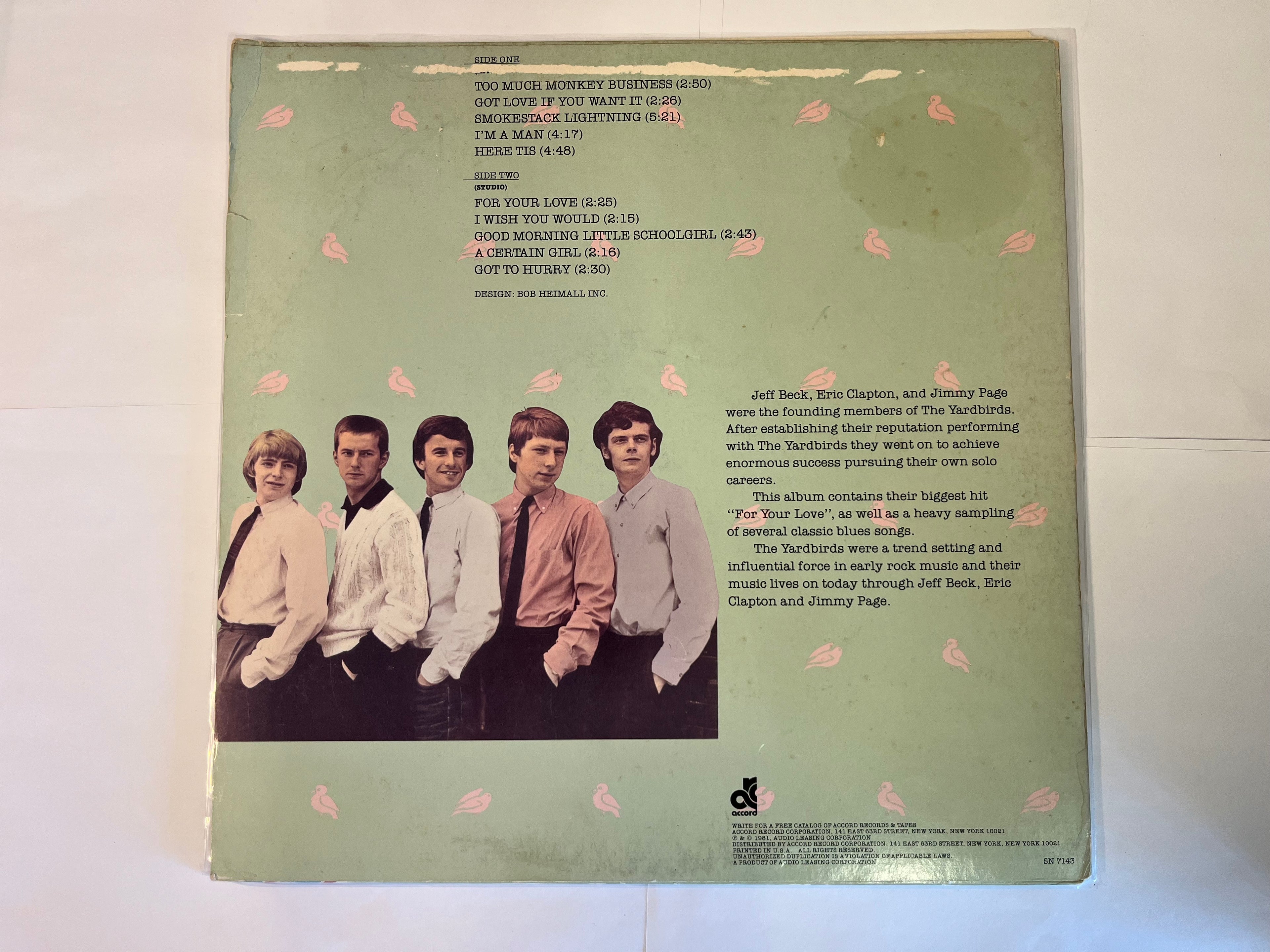 For Your Love (1981) - The Yardbirds SN-7143, ARC-2040